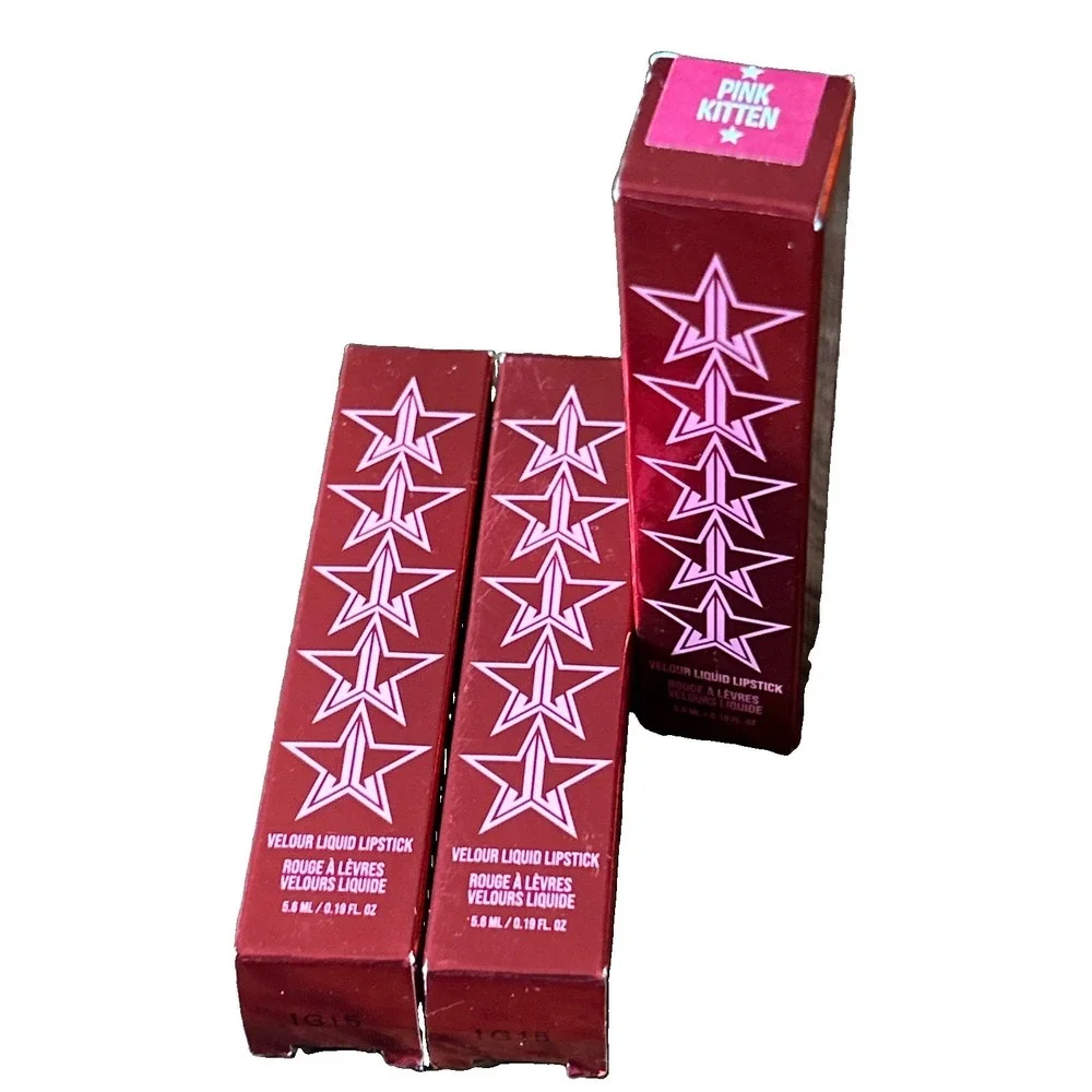 Jeffree Star Velour Liquid Lipstick Jeffree Pink Kitten Berry New Lot Of Three